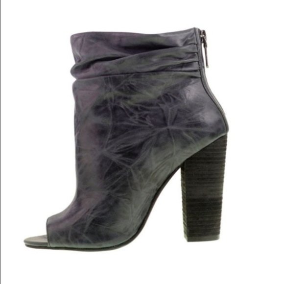 Chinese Laundry Liam Leather Bootie Charcoal 6.5 - Picture 4 of 4